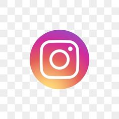 the instagram logo is shown in pink and purple colors, with a white background