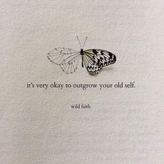 a butterfly sitting on top of a piece of paper with a quote written in it