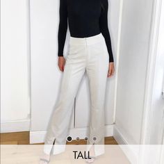 Size 2 Tall Jumpsuit Trousers, Tailored Pants, Stone Color, Pant Jumpsuit, Asos, Size 2, Pants For Women, Trousers, Cream