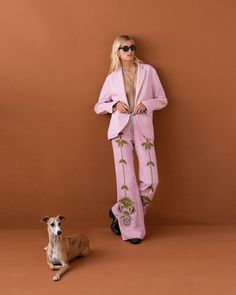 Pink Pant, Embroidered Pants, Summer Favorites, French Seam, Unique Beauty, Pink Pants, Silk Pants, Slim Pants, 70s Fashion