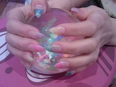 Gel Nails At Home, Pastel Grunge, Pastel Nails, Kawaii Aesthetic, Nails At Home, Aesthetic Grunge, Pastel Aesthetic, Pink Aesthetic, Glitter Nails