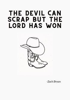 the devil can scrap but the lord has won