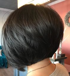 Short Layered Bob Hairstyles, Long Bob Haircuts, Layered Bob Hairstyles, Short Hairstyles For Thick Hair, Inverted Bob