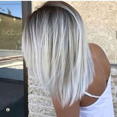 50 Trendy Silver Hair Color Ideas RIGHT NOW (after 2023) Platinový Blond, White Blonde Hair Color, Hair Winter, Balayage Blond, Icy Blonde Hair, White Blonde Hair, Blond Balayage, Dark Roots Blonde Hair, Light Ash Blonde