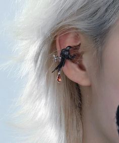 Unique Black Metal Alloy Crystal Bird Drop EarringsMade of fine Metal Alloy Crystal Bird.Measurement: 2.5cm/0.975" * 1.5cm/0.585". Matches easily with daily hairstyle, dresses & Shirts Black Single Cartilage Earring For Party, Black Ear Cuff Gift, Black Elegant Cartilage Earrings, Elegant Black Cartilage Earrings For Pierced Ears, Elegant Black Ear Cuff For Pierced Ears, Elegant Black Ear Cuff For Party, Elegant Black Ear Cuff, Black Single Earring For Wedding, Elegant Black Single Cartilage Earring