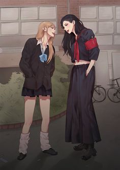 Karina And Giselle, Art Teacher Outfits, Art Outfits, Yuri Manga, Lesbian Art, Yuri Anime, Mia 3, Anime Girlxgirl, Teacher Outfits