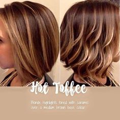 Short Hair Highlights, Bob Hair Color, Short Brown Hair, Short Hair Balayage, Hair Color Highlights, Short Hair Color, Haircut And Color, Brown Hair With Highlights, Hair Color Balayage