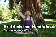 Namaste Yoga 286 Gratitude and Mindfulness An Intermediate Level Yoga Class Gratitude Meditation, Yoga Sutras, Membership Site, Self Massage