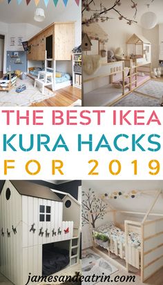 Are you looking for an amazing kids bed? You can create one with these amazing Ikea Kura bed hacks as inspirations. There are so many ways you can hack the Kura bed to create something awesome. #ikeakurahack #ikeahacks #diy #ideas #jamesandcatrin Ikea Utaker Kura, Kura Bed Hack House, Ikea Kura House Bed Hack, Diy Ikea Kura Bed, Ikea Loft Bed Hack Kura, Bunk Bed Ikea Hack, Ikea Bunk Bed Hack Kura, Kura Bed Hack Girls Ideas