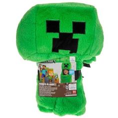 Dimensions: 50" x 30" x 6" Color: Green & Black Content: 100% Polyester Age Grade: 3+ Quantity: 1 Care: Machine Wash, Cold, Separately Only Non-Chlorine Bleach When Needed Tumble Dry Low, Separately Do Not Iron Don't mine at night, unless you're wearing this Creeper Hooded Blanket! This soft blanket features a green base with a plush hood. The square-shaped hood is embroidered with black patches to shape a Creeper's iconic face. Make sure your little one stays cozy before they fight the Ender Dr The Ender Dragon, Minecraft Crochet, Ender Dragon, Crochet Hoodie, Black Patch, Hooded Blanket, Grade 3, Soft Blankets, Creepers