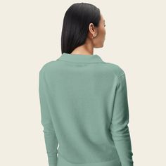 Minimalism meets prep school charm in this casual (yet luxurious) collared sweater. Collared Sweater, Charm School, Prep School, Collar Sweater, Cashmere