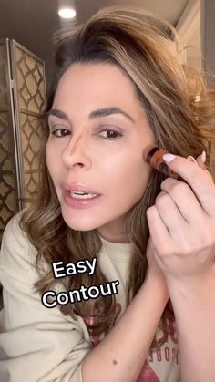 EASY CONTOURING TUTORIAL #grwm #maturemakeup #makeuphack #contourhack #maturemakeup #dosanddonts #makeupfacelift #beautyhack #makeuphack… | Instagram Face Countering Makeup Tutorial, Easy Contour, How To Contour To Make Face Fuller, Makeup Order Of Application Contour, Makeup For Family Pictures, Contouring Tutorial Video, Contour Hacks Makeup Tips, Easy Contouring For Beginners, How To Pick The Right Contour Shade