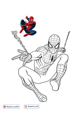 the amazing spiderman coloring pages for kids to print out and color with their own hands