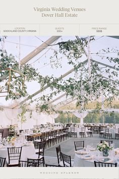 an image of a wedding venue with tables and chairs