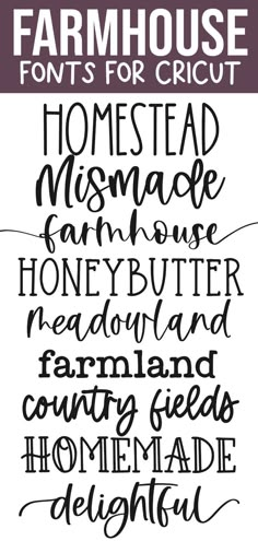 the farm house font and numbers are handwritten in black ink on white paper, which is