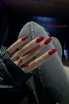 Affluent Woman Aesthetic, Nail Story Instagram, Finsta Pfp Aesthetic, Budapest Nails, New Nails Instagram Story, Nails Story Instagram Ideas, Red Nail Aesthetic, Ruby Red Nails, Red Toe Nails