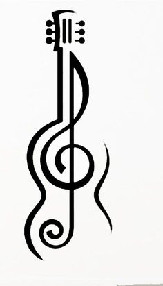 a musical note is shown on the wall