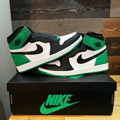 Brand New, Never Worn. Purchased Directly From Nike. Limited Edition. Jordan Shoes Green, Green Jordans Aesthetic, Jordans Green, Nike Limited Edition, Green And Black Air Jordan 1, Green Breathable Jordan Shoes For Streetwear, Green High-top Jordan Shoes For Streetwear, Creative Bookcases, Shoe Pics