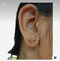 Small Earrings Studs Diamonds, Daily Wear Earrings Gold Indian Studs, Diamond Earrings Indian Daily Wear, Ear Rings Gold Indian Daily Wear, Daily Wear Earrings Gold Indian, Daily Use Gold Earrings Indian, Gold Studs Earrings Indian, Indian Daily Wear