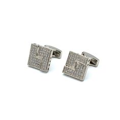 Are you trying to find the perfect accent to match your new business or formal outfit? Look no further. Juzar Tapal Collection is proud to present the ultimate pair of statement and glittering cufflinks set with VVS Zircon. The square design of these cufflinks for men makes the piece sparkling but simple, and the 925 Silver with steel plating adds an attractive touch to the piece. The addition of zircon cufflink studs to your tuxedo is a reliable way to elevate the degree of sophistication of yo Cvd Diamond, Shirt Cuff, Cufflink Set, Leather Box, Cufflinks Wedding, Outfit Look, Cufflinks Men, New Business, Formal Outfit