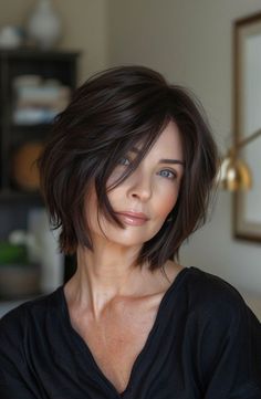 16 Youth-Enhancing Layered Haircuts for Women Over 50 #bobhairstyleideas