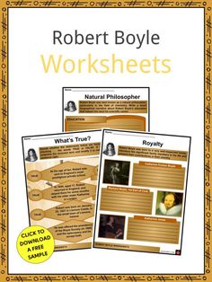 the worksheet for robert boye's worksheets is shown in three separate