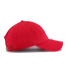 Red strikes you like no other color, it’s a biologic, undeniable reaction we have to it. Made from durable cotton with pinpoint distressing to give it a vintage flair, which we highly recommend in the dad hat style. We’ve searched high and low for the best premium basics in the country and this is it. High in quality at the right price. This dad hat sacrifices nothing. A favorite at Hat Heaven headquarters for a myriad of reasons, we can’t sing enough praises about these dad hats. Hat Material: Classic Red Baseball Cap With Curved Bill, Classic Red Hat With Curved Bill, Classic Red Visor Baseball Cap, Classic Red Baseball Cap With Visor, Classic Red Curved Bill Hat, Casual Red Baseball Cap, Solid Trucker Hat With Curved Visor, Red Cap Hat, One Size Fits Most, Classic Red Dad Hat With Curved Brim