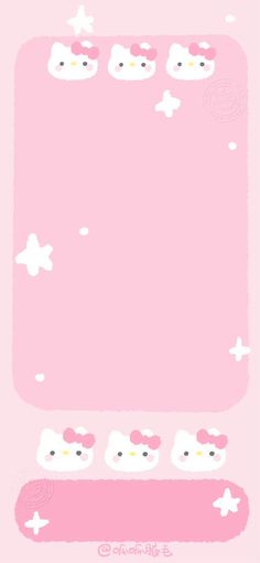 an image of hello kitty on pink background