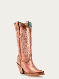 Fitted Pink Heeled Boots With Snip Toe, Pink Fitted Heeled Boots With Snip Toe, Western Style Gold Heeled Boots, Western Gold Heeled Boots, Western Gold Boots With Pointed Toe, Western Gold Boots For Rodeo, Western Style Fitted Pink Heeled Boots, Pink Fitted Western Style Heeled Boots, Pink Fitted Western Heeled Boots