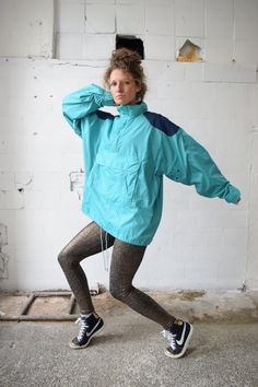 Mint green vintage workout anorak jacket, Spring streetwear, Women's windbreaker, Tracksit jacket, Running jacket, Men's sportswear, M/L Great vintage anorak with two kangaroo pockets. It also has a hood and ventilation holes on armpits. Size: label says 52, seems like women's (L) and men's (M) PLEASE CHECK ALL MEASUREMENTS BELLOW: Length: 73 cm/ 29" Shoulder to shoulder: 61 cm/24" Sleeves: 61 cm/ 24'' Chest: 136 cm/ 54" Condition: excellent Fabric: polyester, cotton Brand: Frozen Horizon * Wash Urban Oversized Windbreaker For Outdoor Activities, Sporty Oversized Long Sleeve Windbreaker, Oversized Nylon Sporty Track Jacket, 90s Style Windbreaker For Outdoor Activities, Winter Sports Stretch Windbreaker, 90s Style Long Sleeve Windbreaker For Outdoor Activities, 90s Windbreaker For Outdoor Activities, 90s Style Long Sleeve Windbreaker For Outdoor, Casual Stretch Windbreaker For Streetwear