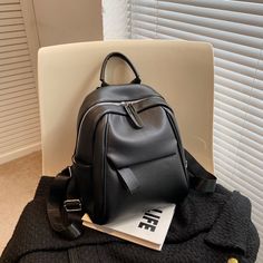 Designer Cute Fashion Women Leather Backpack 2023 Mini Soft Multi-Function Small Backpack Female Ladies Shoulder Bag Girl Purses [23y 8m 10d] Black School Bags, Women Backpack Travel, Pad Bag, Women Leather Backpack, Party Purse, Girls Purse, Handbags Casual, Women Bags Fashion, Designer Crossbody Bags