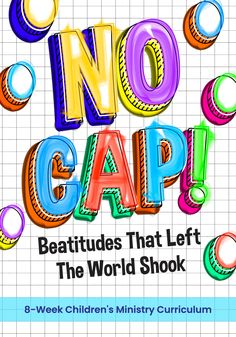 no gap book cover with colorful letters and bubbles