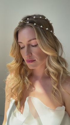 Nikki Pearl Halo – LELET NY Bridal Headpiece Vintage, Pearl Halo, Lelet Ny, Love At First, Love At First Sight, Bridal Headpieces, Bridal Outfits, Pearl Drop, Wedding Hair