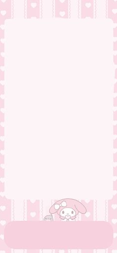 a pink background with hearts and a dog on the bottom right corner is an empty space for text