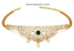 18 Karat Gold Diamond Choker Necklace with South Sea Pearls & Color Stones
  This Product has Inter Changeable Stones in the Necklace
   - 235-DN272 - in 48.750 Grams for USD $7089.99. 
Made in India by Totaram Jewelers Online this product is in Gold - 18 Karat Gold  & is an excellent gift for Adult - Women. Ships fully insured with secured guaranteed delivery for free with your order over $250 from New Jersey USA & comes with 30 days exchange policy. Gold Diamond Choker, Diamond Choker Necklace, Diamond Choker, Color Stones, South Sea Pearls, Sea Pearls, South Seas, Gifts For Adults, Pearl Color