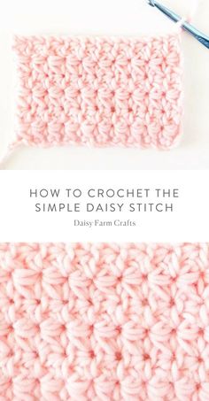 crochet the simple daisy stitch