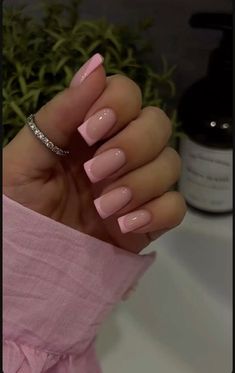 Clean Girl Nails, Blush Pink Nails, Elegant Touch Nails, Nails Pretty, Girl Nails, Glamour Nails, Simple Acrylic Nails, Waste Of Time