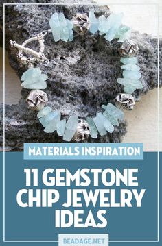 the front cover of a book with an image of gemstone chip jewelry on it