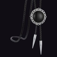 Description
We add the elements of Gemstone style to the traditional bolo ties and keep the classic style at the same time. Vintage style black onyx with 39.37 bootlace tie, stylish, elegant, and classic Western fashion. This fashion Necktie is suitable for any occasion, eye-catching and charming.The black onyx bolo tie is exactly what your favorite shirt needs to complete your cowboy ensemble or just to add a touch of Western style to your outfit.This bolo tie is not only fashionable but also practical, featuring a convenient clasp for hassle-free adjustments. This ensures a comfortable and secure fit, allowing you to wear your new accessory with confidence and panache.
 
Detail

SPU: BMB68109
Material：PU(Microfiber), Stainless Steel
Necklace Length: 41 inches
Pendant Size: 45mm*45mm
Weig Black Bolo Tie With Adjustable Cord As Gift, Western Lariat Bolo Tie With Adjustable Length, Vintage Black Bolo Ties For Gift, Vintage Black Bolo Ties As Gift, Western Style Lariat Bolo Tie With Adjustable Length, Vintage Black Jewelry For Western-themed Events, Western Black Jewelry For Rodeo, Black Western Style Jewelry For Rodeo, Adjustable Lariat Bolo Ties For Rodeo