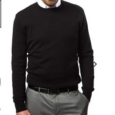 This Mens Slim Fit Sweater Is Designed To Fit You Snuggly And Perfectly! The Slim Fit Sweater Bestows An Awesome Professional Impression While Keeping You Warm And Cozy. Description: Pure Cotton Knit Construction Crew Neck Long Sleeves Pullover 100% Cotton Wipe To Clean Classic Black Sweatshirt With Ribbed Cuffs, Black Fitted Sweater For Formal Occasions, Black Sweater For Business Casual In Fall, Fall Black Sweater For Business Casual, Black Long Sleeve Sweater For Formal Occasions, Black Long Sleeve Formal Sweater, Formal Black Long Sleeve Sweater, Classic Black Sweater With Ribbed Cuffs, Classic Fitted Crew Neck Sweatshirt