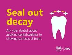 "Brushing and flossing go a long way to protecting your teeth against cavities but sealants form an extra barrier between cavity-causing bacteria and your child's teeth. School-age children without sealants have almost three times more cavities than children with sealants. According to the Centers for Disease Control and ADAs Center for Evidence-Based Dentistry sealants have been shown to reduce the risk of decay by nearly 80% in molars." - @americandentalassociation ...  ... #baby #firsttimemom Dentist Marketing