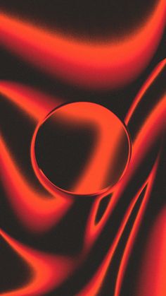 an abstract red and black background with wavy lines