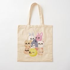 100% cotton reusable shopping carry bag with digital print on one side. Stray Kids SKZOO for my fellow stays. Kawaii Cotton Canvas Bag For Daily Use, Kpop Style Cotton Bag For Everyday Use, Kawaii Cotton Canvas Bag Rectangular, Kawaii Cotton Canvas Rectangular Bag, Kawaii Rectangular Cotton Canvas Bag, Casual Bags With Character Print For Daily Use, Kawaii Cotton Tote Bag, Kpop White Cotton Bag, White Cotton Kpop Style Bag