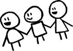 an image of three people holding hands