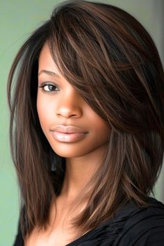 Save Step Cut Hair Medium, Fall Haircuts 2024 Long, Hair Cuts 2024 Trends Medium Length, Stylish Haircut For Women, Transformation Fashion, Haircuts For Medium Length Hair, Styling Clothes, Layered Haircuts For Medium Hair, Curly Haircuts