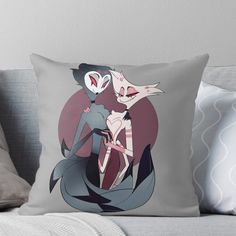 the fox and the hound throw pillow