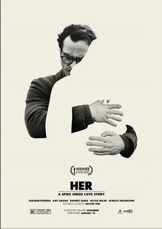 a movie poster for her with two hands reaching out to each other, and one hand holding