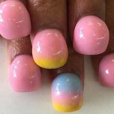 Oval Nails Hump Nails, Bubble Nails, Nagellack Trends, Blue Nail, Oval Nails, Birthday Nails, Nail Designs Spring