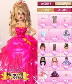 [TUTORIAL] Barbie Princess Charm School Dress to Impress Outfit Dti Roblox Dti Cosplay Fits, Fancy Dress Code, Princess Charm School, Aesthetic Roblox Royale High Outfits, Princess Celestia, Princess Luna, Theme Dress, Princess Tiana, Combo Dress