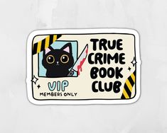 Thick, durable vinyl protects your stickers from scratches, water & sunlight. Waterproof sticker.  *Perfect for laptops, water bottles, vehicles, or anything you can put a sticker on!  *Apply sticker to a clean, dry, flat surface! For best results carefully pull of backing of the sticker and apply from one side smoothing it out to the other to avoid bubbles and wrinkles. Actual colors may vary due to computer monitors displaying colors differently Horror Book Stickers, Stickers For Book Lovers, Sticker Ideas Drawing, Funny Book Stickers, Book Sticker Ideas, Book Club Crafts, Cool Stickers Art, Book Stickers Printable, Fandom Stickers